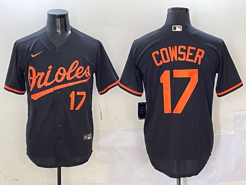 Men Baltimore Orioles #17 Cowser Black Game 2025 Nike MLB Jersey style 4->baltimore orioles->MLB Jersey